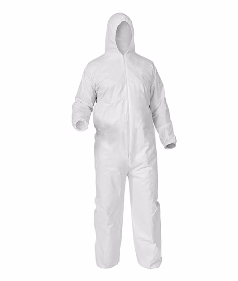 Roupas de segurança masculinas descartáveis ​​Macacão de EPI descartável Roupa de proteção microporosa Macacão de trabalho
